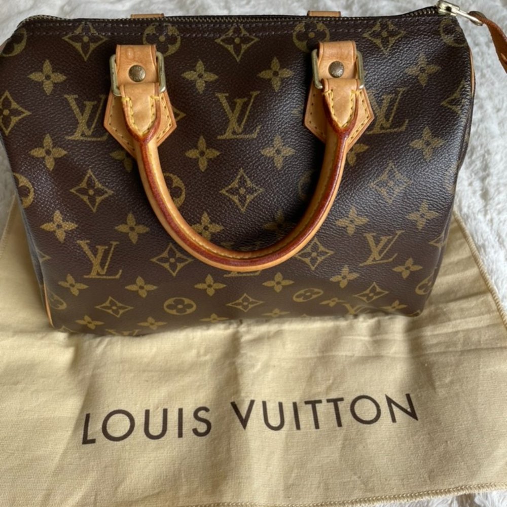 Authentic Louis Vuitton Speedy 25 Canvas
